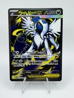 Pokemon Me01: Mega Evolution Holo Card Absol EX 161/132 Ultra Rare NM Condition - Image 1