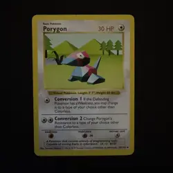 Shadowless PORYGON 39/102 Base Set - WOTC Vintage Pokemon Card 1999 - MP 39/102 - Image 1