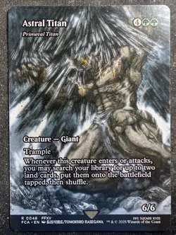 Astral Titan (Primeval Titan) - Borderless - UB: Final Fantasy (MTG) - Image 1