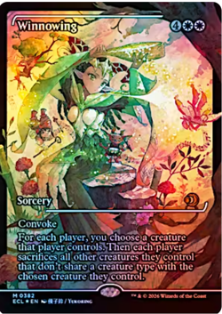 WINNOWING - Lorwyn Eclipsed NM JAPANESE SHOWCASE FOIL #0382 382 - EARLY ACCESS! - Image 1