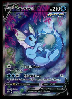 Pokemon Vaporeon V SWSH181 Sword & Shield Promo Card Near Mint - Image 1