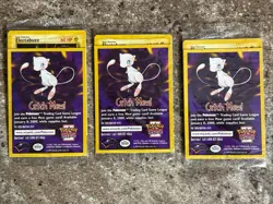 (3) Sealed Catch Mew Pokemon ELECTABUZZ Black Star Promo Movie WB Stamp 1999 - Image 1