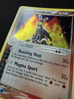 Pokemon TCG Team Magma’s Houndoom #10 Holo - 2004 Team Aqua Team Magma - MP - Image 3
