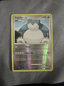Pokemon TCG Snorlax 37/130 Reverse Holo Rare Diamond & Pearl Excellent Condition - Image 1