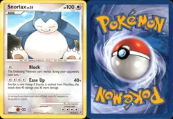 Snorlax 37/130 Rare | MP | Diamond & Pearl Base | Pokemon TCG - VINTAGE 2007 - Image 3