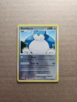 Snorlax 37/130 - Reverse Holo - Diamond and Pearl Base Set Pokemon TCG - NM - Image 1