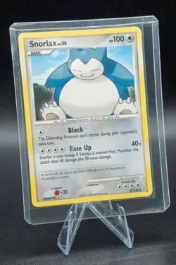 2007 POKEMON SNORLAX 37/130-DIAMOND & PEARL - RARE-REGULAR -NM-/LP+ Light Play - Image 5