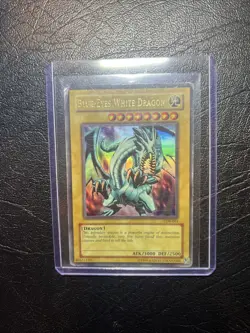 YuGiOh TCG Blue-Eyes White Dragon LOB-001 Ultra Rare English - Image 1