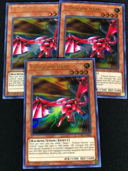 Yugioh Y Dragon Head LCKC-EN006 1st Ultra x3 (NM) - Image 1