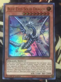Yugioh: Blue-Eyes Solid Dragon - LED3-EN002 - Ultra Rare - 1st Edition - NM - Image 1