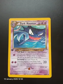 Pokemon Cards: Neo Destiny 1st Edition Uncommon: Dark Haunter 36/105 - Image 1