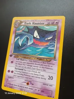 Pokemon Cards: Neo Destiny 1st Edition Uncommon: Dark Haunter 36/105 - Image 3