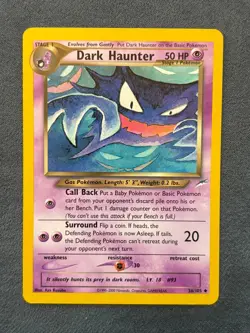 Dark Haunter 36/105 Pokemon Neo Destiny Uncommon Moderately Played - Image 1