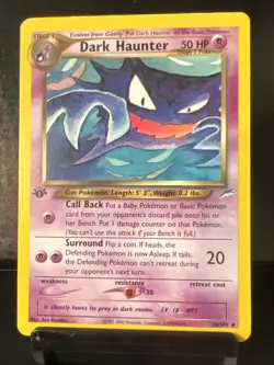 Pokemon TCG 1st Edition Dark Haunter 36/105 Neo Destiny - Image 1