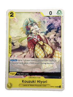 New: One Piece CCG Kouzuki Hiyori OP04-103 Kingdoms of Intrigue Uncommon - Image 1