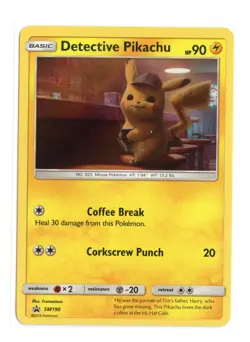 Detective Pikachu SM190 Promo Holo SM Promos Pokemon LP - Image 1