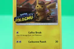 Pokemon TCG Detective Pikachu Stamped SM190 Black Star Promo Rare LP - Image 3