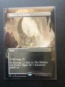GERMAN Caves of Koilos (Borderless) Dominaria United Regular Magic MTG (LP) - Image 1