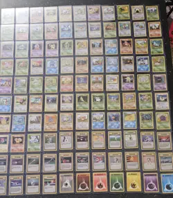 2000 Pokemon BASE SET 2 Edition NEAR COMPLETE Non Holo Cards Lot RARE LP/MP - Image 1