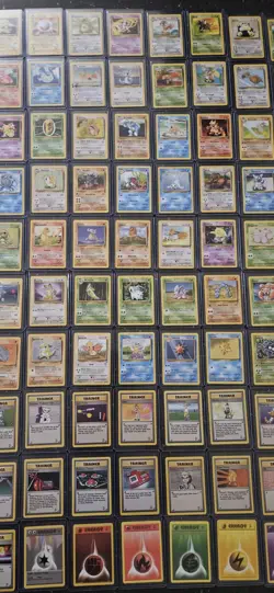 2000 Pokemon BASE SET 2 Edition NEAR COMPLETE Non Holo Cards Lot RARE LP/MP - Image 3