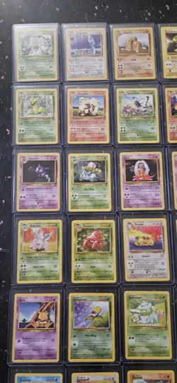 2000 Pokemon BASE SET 2 Edition NEAR COMPLETE Non Holo Cards Lot RARE LP/MP - Image 5