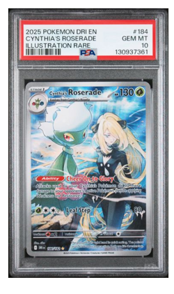 PSA 10 Cynthia's Roserade 184/182 Pokemon Destined Rivals DRI EN 2025 Pokemon - Image 1
