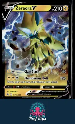 SWSH: Sword & Shield Promo Cards #SWSH263 Zeraora V - Image 1