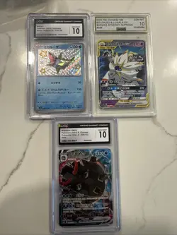 Pokemon Cards Lot of 3 Graded 10 - Image 1