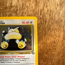 1999 Pokemon TCG Snorlax Jungle 11/64 Holo Unlimited Holo Rare Vintage - Image 4