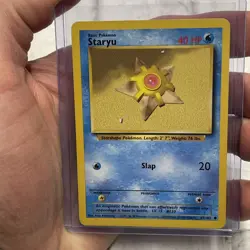 Pokemon TCG Base Set Staryu 65/102 Vintage Vtg Nintendo WOTC Pokemon Common LP+ - Image 1
