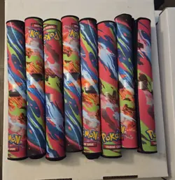 8x Pokemon Phantasmal Flames Charizard MEGA X UPC Play Mat - Rubber Playmat - Image 1