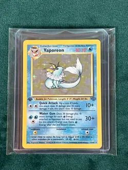 1999 Pokemon Jungle Set Vaporeon #12/64 - 1st Edition Holo Rare - Image 3