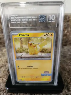 TAG 10 Pikachu Illustration Contest #214 Black Star Promo - Image 3
