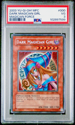 PSA 3 Dark Magician Girl MFC-000 2003 Magican's Force Secret Rare Yugioh - Image 1
