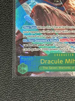 One Piece Dracule Mihawk OP-14 119 SEC Alt Art Holo - The Azure Sea’s Seven - Image 2