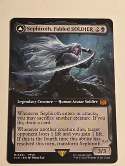Sephiroth, Fabled Soldier X1 (Extended Art) FIN MTG Final Fantasy - Image 1