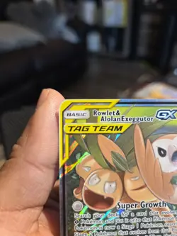 Pokemon TCG Rowlet & Alolan Exeggutor GX 1/236 Tag Team SM Unified Minds - Image 2