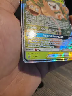 Pokemon TCG Rowlet & Alolan Exeggutor GX 1/236 Tag Team SM Unified Minds - Image 5