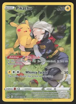 Pikachu TG05/TG30 Ultra Rare Pokemon TCG Lost Origin Trainer Gallery NM - Image 1