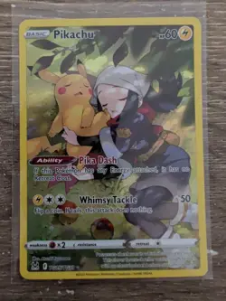 Pikachu TG05/TG30 Ultra Rare Pokemon TCG Lost Origin Trainer Gallery NM - Image 1