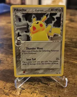 Pokemon Pikachu TCG Delta Species 035 Promo Holo Black Star 2006 LP - Image 1
