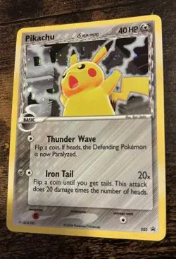 Pokemon Pikachu TCG Delta Species 035 Promo Holo Black Star 2006 LP - Image 3