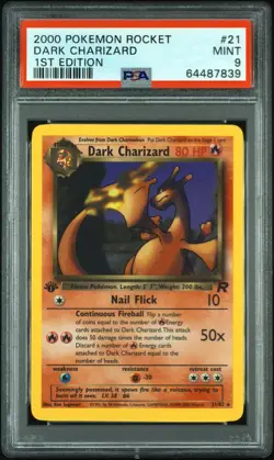 2000 Pokemon Rocket Dark Charizard 1st Edition PSA 9 21/82 - Image 2