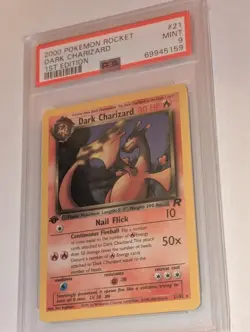 PSA 9 1st Edition Dark Charizard #21 Team Rocket Pokemon Tcg - Image 2