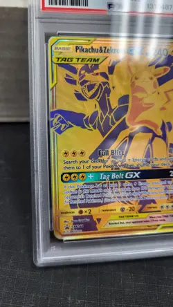 2021 PIKACHU & ZEKROM GX TAG TEAM PROMO FULL ART POKEMON PSA 10 GEM MINT #SM248 - Image 4