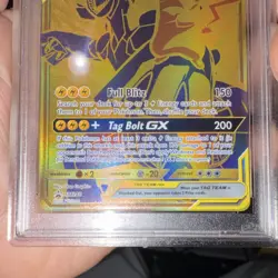 2021 POKEMON SM BLACK STAR PIKACHU & ZEKROM GX #SM248 PSA 10 PROMO TAG TEAM HOLO - Image 5