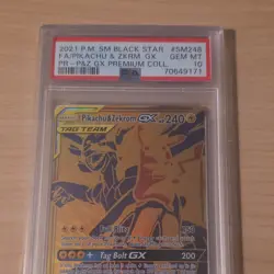 Pokemon Pikachu & Zekrom GX SM248 Tag Team Holo Promo PSA 10 2021 - Image 1