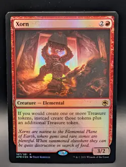 MTG - Xorn - FOIL - Creature Elemental - AFR #167 - Rare - NM - Image 1