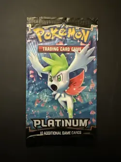 Pokemon TCG Platinum Booster Pack EMPTY NO CARDS Shaymin Artwork - Image 1