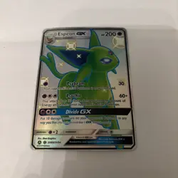 Pokemon TCG - Espeon GX (SV60/SV94) - NM - Shiny - Full Art Rare - Hidden Fates - Image 1
